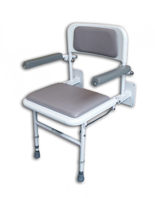Comfort Padded Shower Seat with backrest, arms and legs N&C Phlexicare