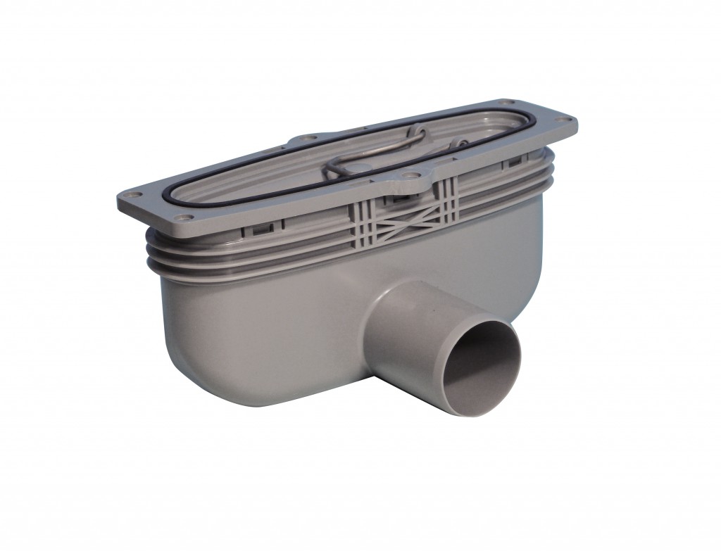 Phlexiline Living Floor Waste and Trap 50mm Side Outlet N&C Phlexicare