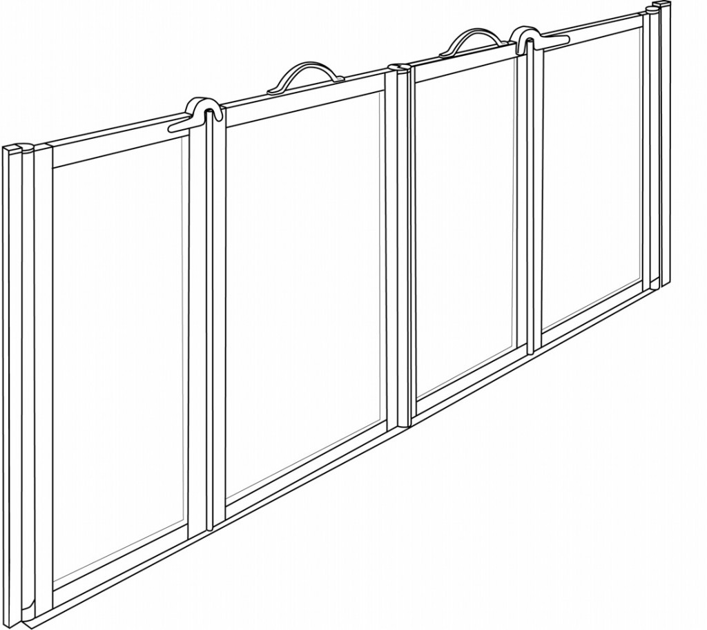 Pro Doors Style B Advance Rise and Glide Carer Screen 1500mm Front Entry N&C Phlexicare