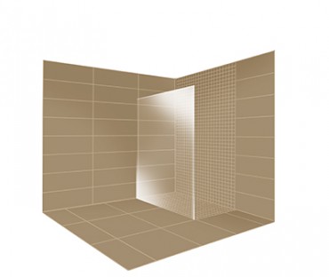 Finesse Two - Corner Wall/End Panel 8mm glass