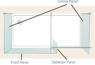 Enhance - Corner Panel 8mm glass	