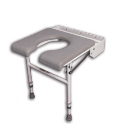 Comfort Padded Horseshoe Shower Seat - with legs