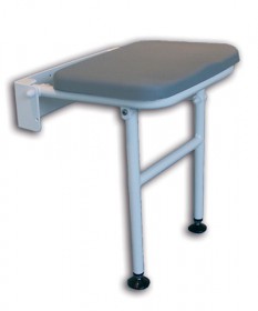Compact Padded Shower Seat - with Legs
