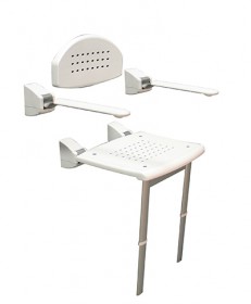 Modulo Shower Seat - with Backrest, Arms and Legs