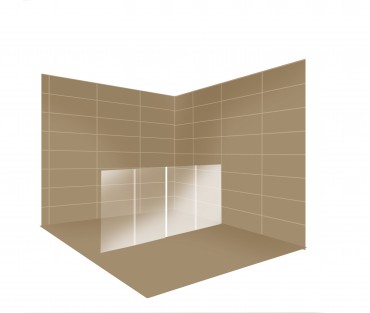 Freespace Two - Corner and In-line bi-fold reduced height 6mm glass