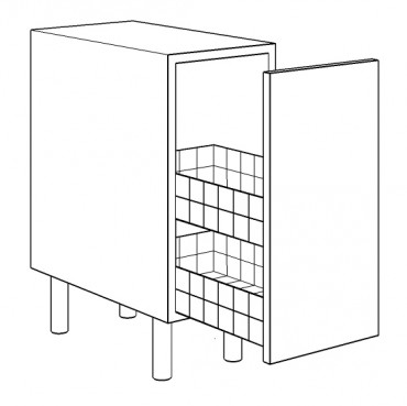 Pull Out Base Unit - with Wire Basket