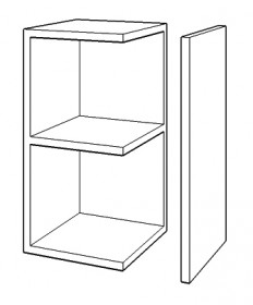 Compensating Wall Unit - with Shelf