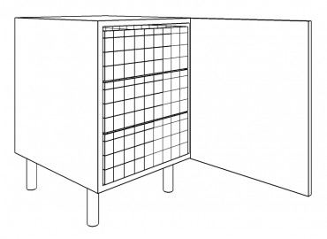 Pull Out Base Unit - with Wire Baskets
