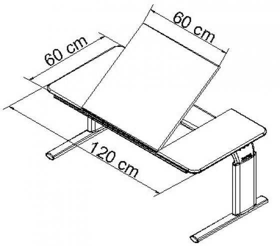 Vision Table Top - Three Piece Centre Tilt