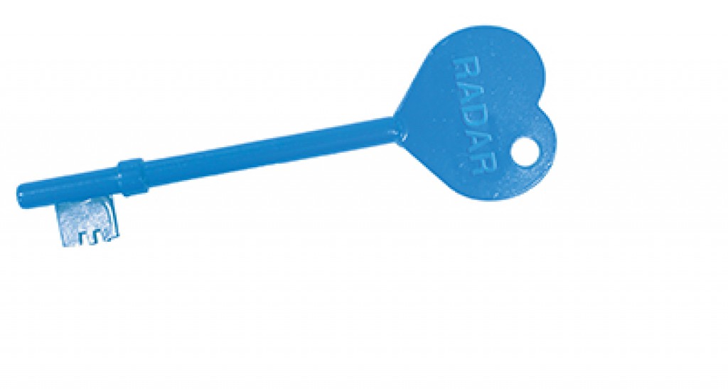 N&C RADAR Blue Heart Key - N&C Phlexicare