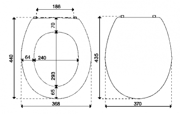 Advanced - Toilet Seat and Cover
