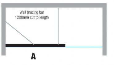 Finesse Two - Corner Wall/End Panel 8mm glass