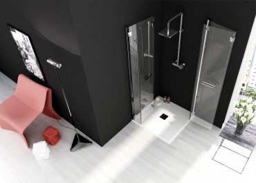 Freespace Two - Corner bi-fold full height 6mm glass