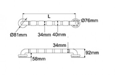 Phlexiwave Grab Rail - Straight