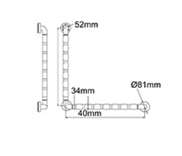 Phlexiwave Grab Rail - L Shape and Angled