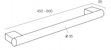 Voda  Grab Rail - Straight