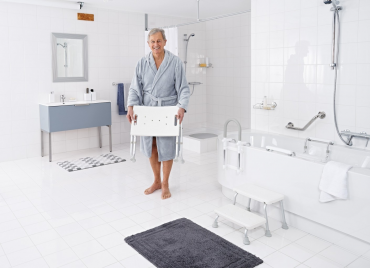 Fold-away Bathroom Stool