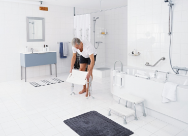 Fold-away Bathroom Stool