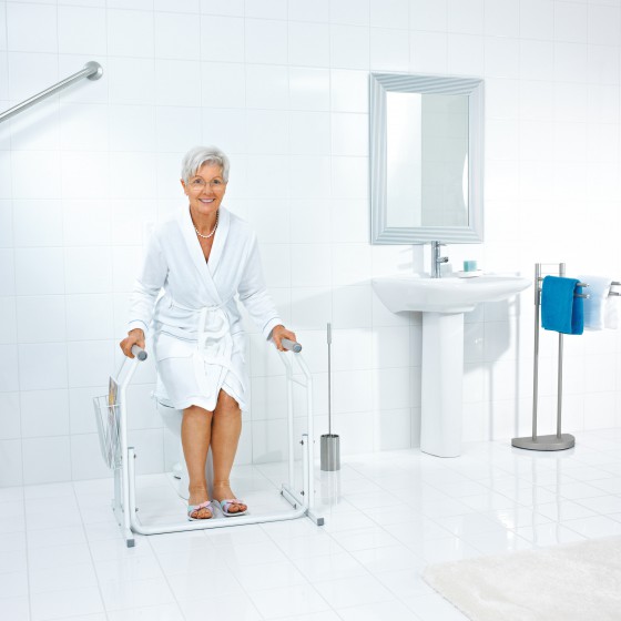 Comfort Mobile Toilet Frame with Storage Tray