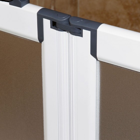 Pro Doors Style E - Advance Rise and Glide Carer Screen 1300 X 800mm Corner Entry Right Hand